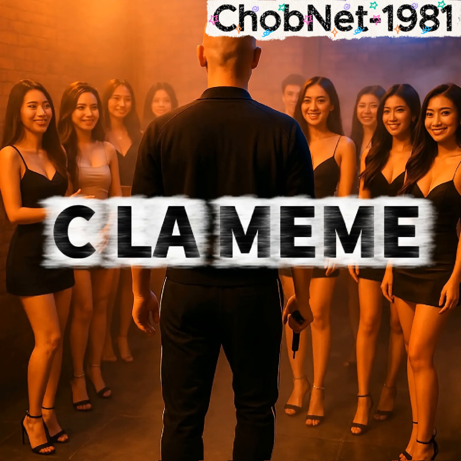 Cover Noire Asphalte — collage visuel neon